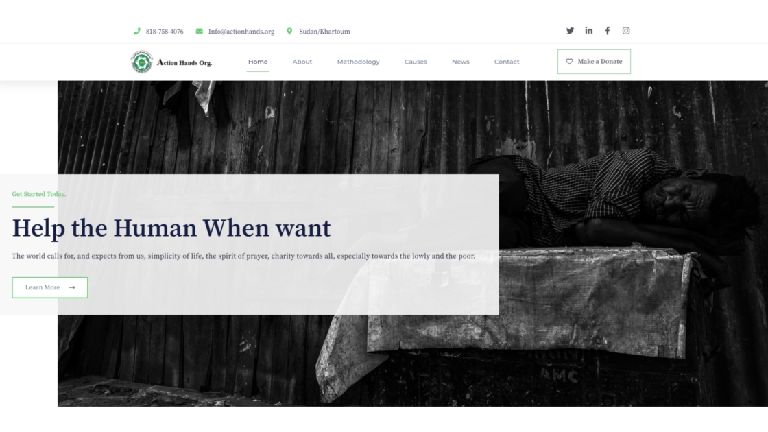 Donation – Charity website